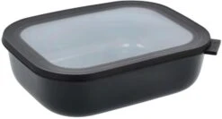 Mepal Cirqula Rekt. Skål M. Låg 2000 Ml, Sort