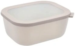 Mepal Cirqula Rekt. Skål M. Låg 3000 Ml, Nordic White