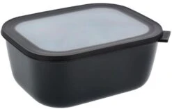 Mepal Cirqula Rekt. Skål M. Låg 3000 Ml, Sort