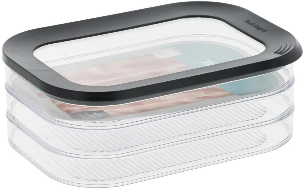 Mepal Modula Husholdningsboks 3 Stk. 0,55 L, Sort 3 Mepal Modula Husholdningsboks 3 Stk. 0,55 L, Sort