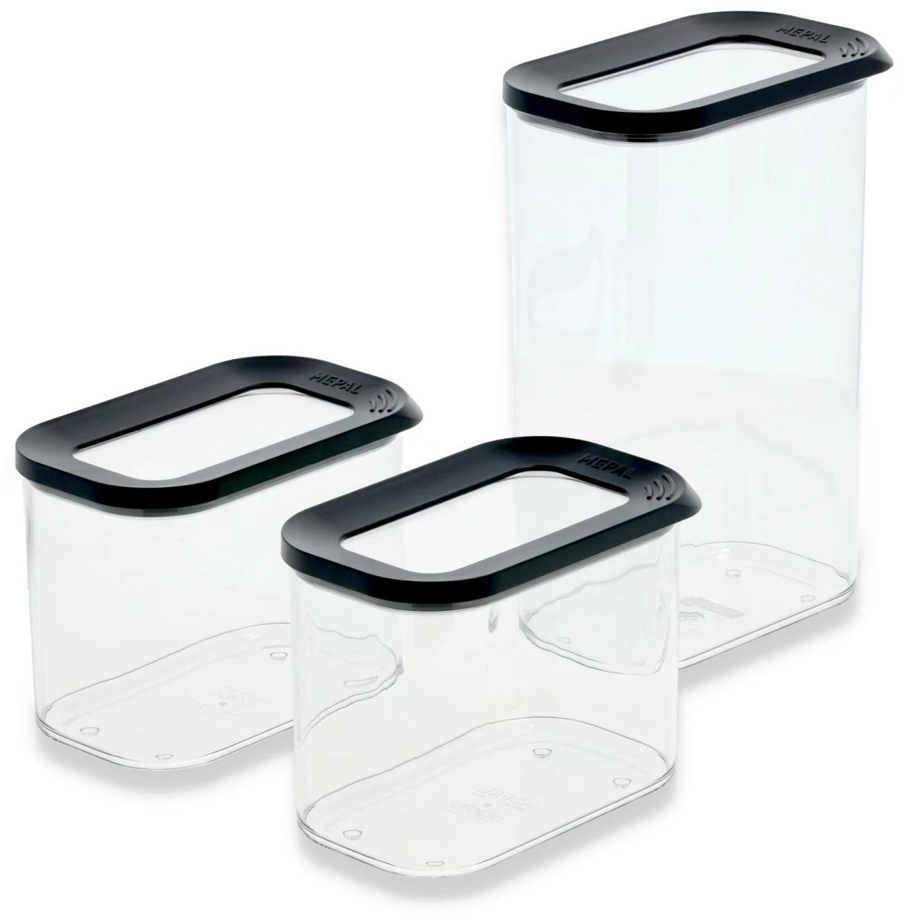 Mepal Modula Husholdningsboks 3 Stk, Sort 3 Mepal Modula Husholdningsboks 3 Stk, Sort