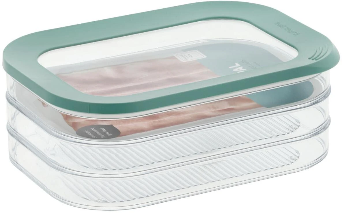 Mepal Modula Husholdningsboks 3 Stk. 0,55 L, Nordic Green 3 Mepal Modula Husholdningsboks 3 Stk. 0,55 L, Nordic Green