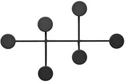 Audo Afteroom Knagerække 37 Cm, Sort