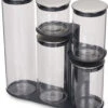 Joseph Joseph Podium Opbevaringsglas 5 Stk, Rustfrit Stål 1 Joseph Joseph Podium Opbevaringsglas 5 Stk, Rustfrit Stål -GEJST Butik 95035