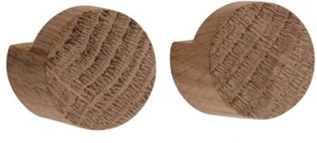 Ekta Living Wood Knot Knage 2 Stk. Ø2,8 Cm, Olieret Eg 3 Ekta Living Wood Knot Knage 2 Stk. Ø2,8 Cm, Olieret Eg