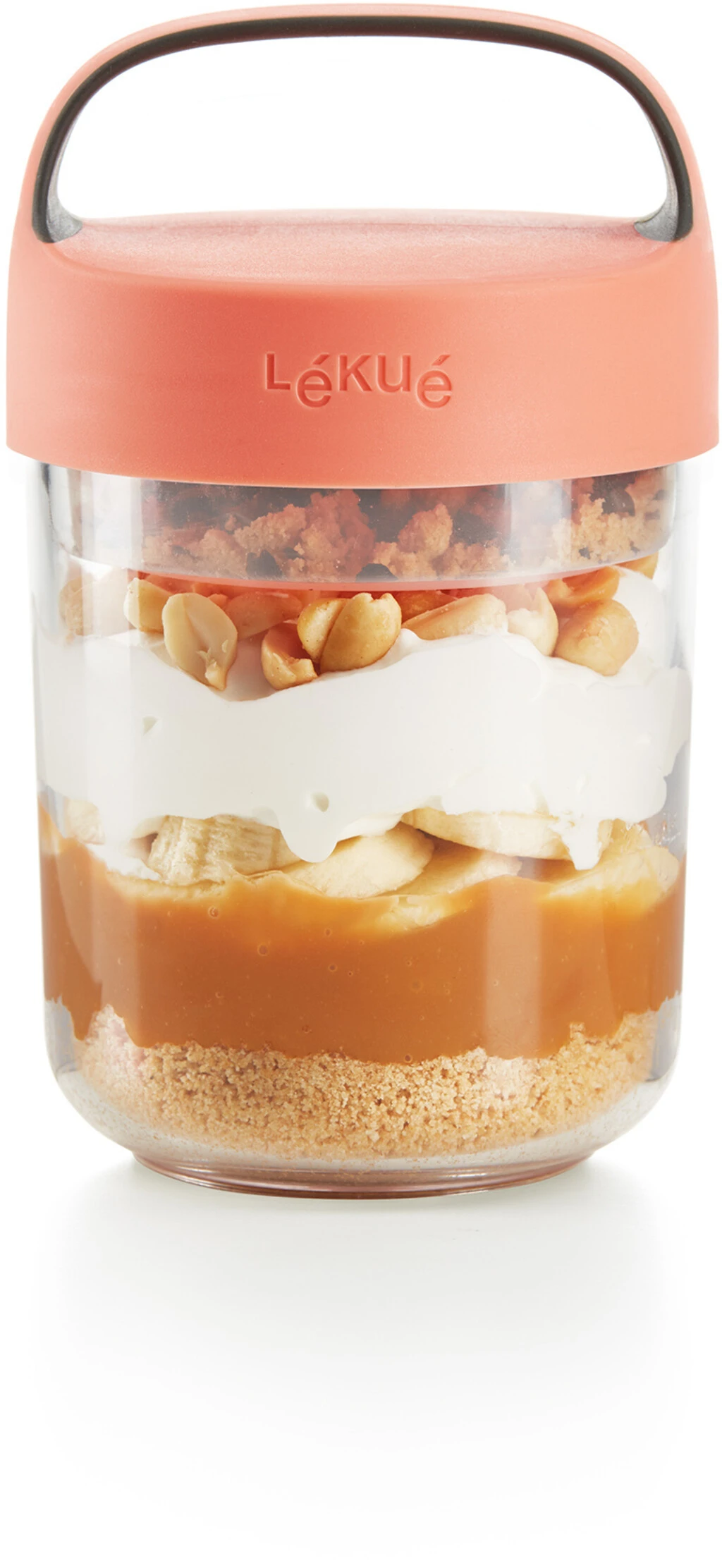 Lekue Lékué Jar-to-go 400 Ml, Koral 4 Lekue Lékué Jar-to-go 400 Ml, Koral - Billede 2