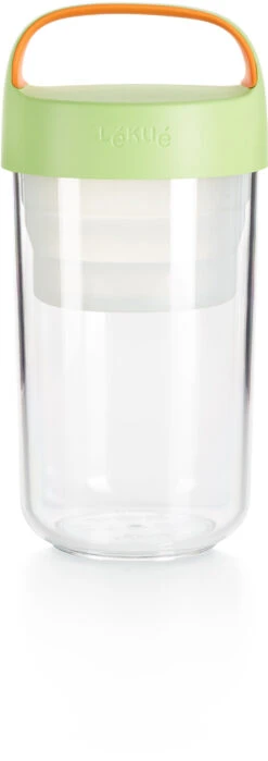 Lekue Lékué Jar-to-go 600 Ml, Grøn/Orange