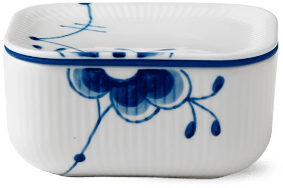 Royal Copenhagen Blå Mega Riflet Smørskål M. Låg 3 Royal Copenhagen Blå Mega Riflet Smørskål M. Låg