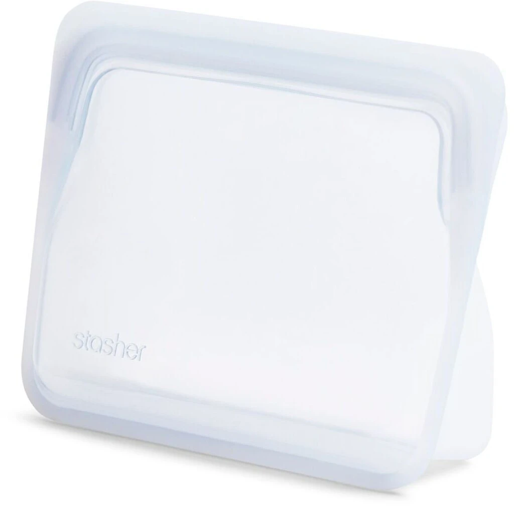 Stasher Stand Up Silikonepose Lille 828 Ml, Clear 3 Stasher Stand Up Silikonepose Lille 828 Ml, Clear