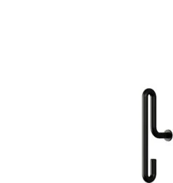 MOEBE Knage 2 Stk. 8 Cm, Sort