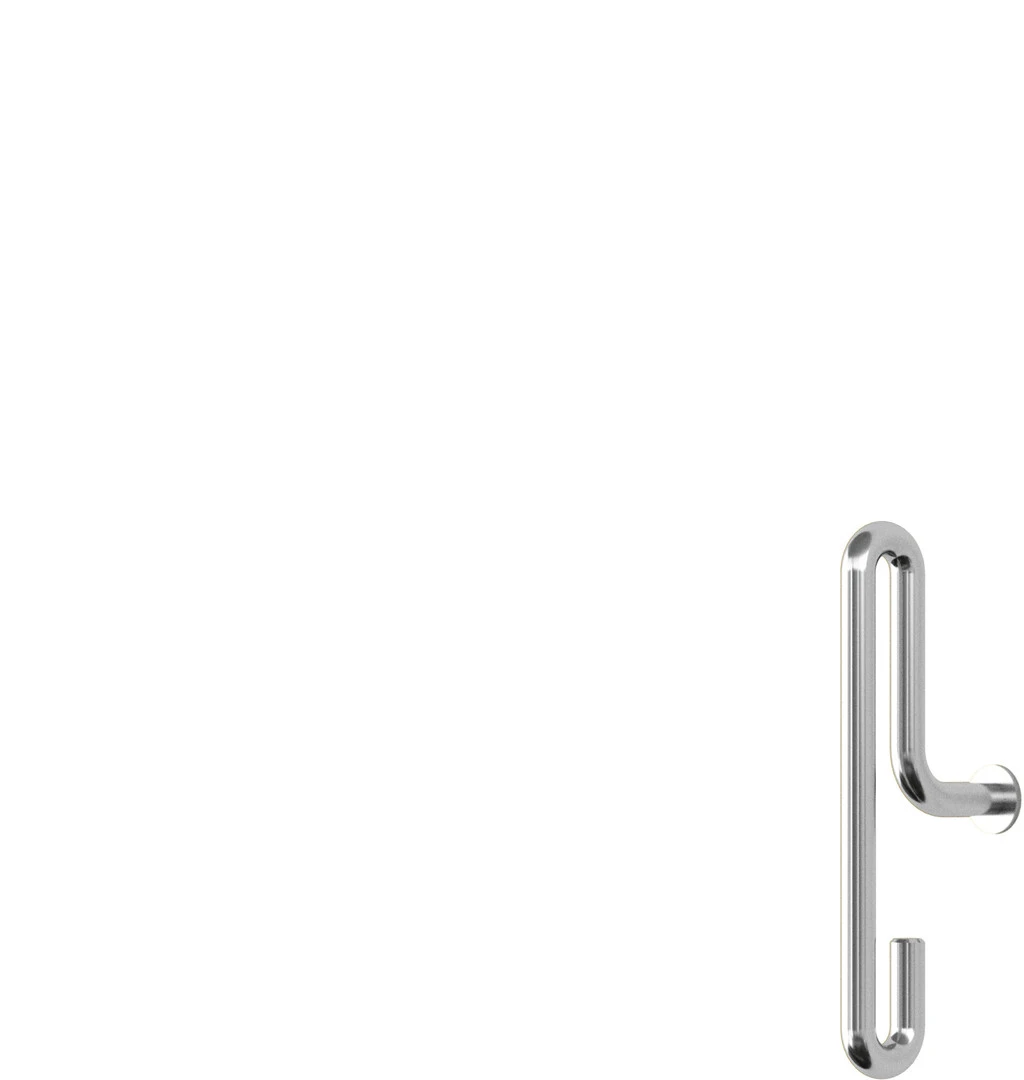 MOEBE Knage 2 Stk. 8 Cm, Krom 3 MOEBE Knage 2 Stk. 8 Cm, Krom