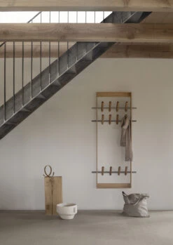 We Do Wood Knagerække 150 Cm, Eg/Sort Stål -GEJST Butik WeDoWood Lifestyle CoatFrame Oak