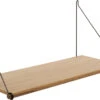 We Do Wood Loop Hylde 72 Cm, Eg/Sort Stål -GEJST Butik WeDoWood Packshot Loop Shelf Oak Black side