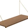 We Do Wood Loop Hylde 72 Cm, Røget Eg/Messing -GEJST Butik WeDoWood Packshot Loop Shelf smokedoak brass side